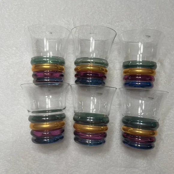 Set of 6 10 oz Krosno Poland highball or drinking glasses. Excellent condition - Picture 3 of 7